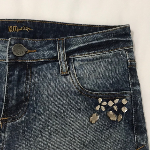 💎 Kut From The Kloth Gidget Frey Denim Shorts - Picture 5 of 12
